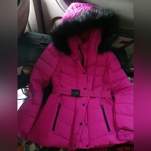 Xersion fur hooded jacket (NWT)